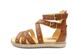 Angulus sandal gladiator cognac with nitter